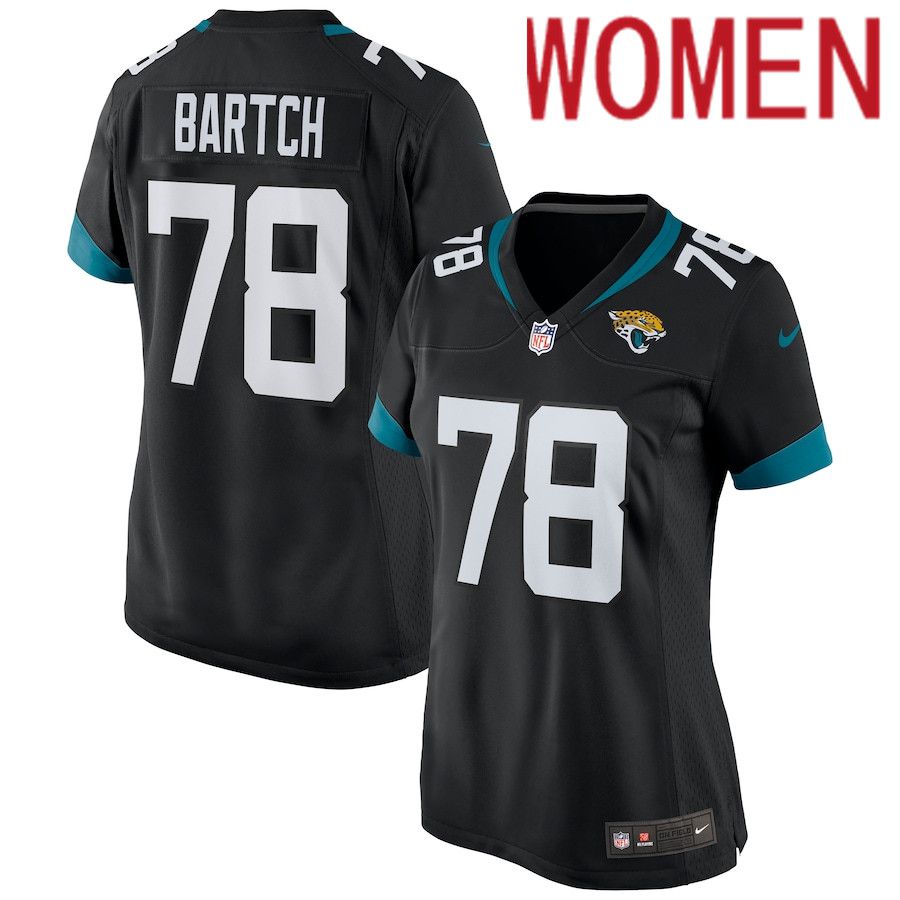 Women Jacksonville Jaguars #78 Ben Bartch Nike Black Game NFL Jersey->women nfl jersey->Women Jersey